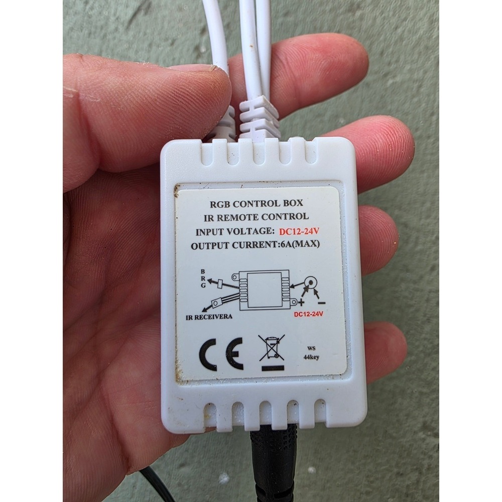 RGB LED Strip Light Controller IR Remote Control Box & 12V 2A Power Adapter E3 - Picture 3 of 10